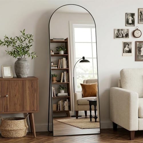 Arch Mirror Leaning - กระจกโค้งเต็มตัว 58 x 18 นิ้ว, กระจกเต็มตัวพร้อมขาตั้ง,