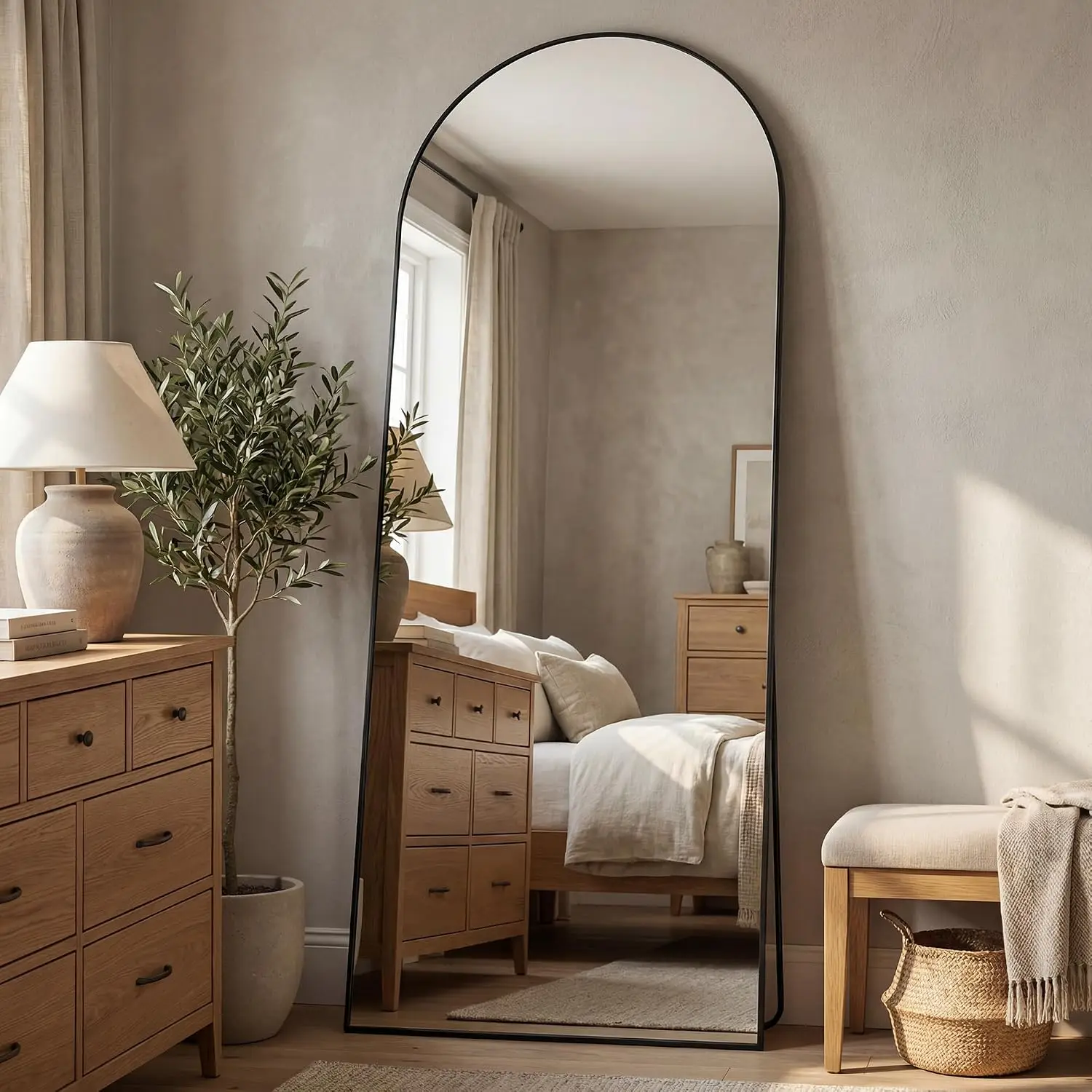 กระจกเงาเต็มตัวทรงโค้ง ขนาด 71 - Arch Mirror Leaning บทวิจารณ์และราคา