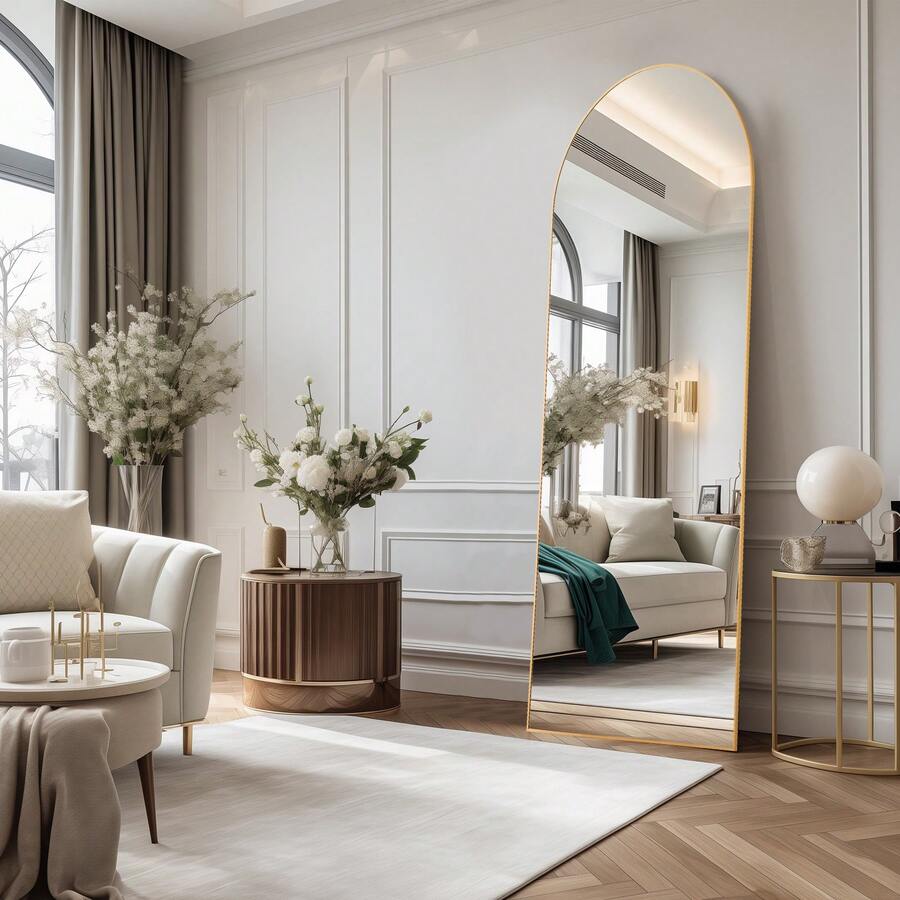 กระจกเต็มตัวขนาด 64'x21' พร้อม - Arch Mirror Leaning บทวิจารณ์และราคา