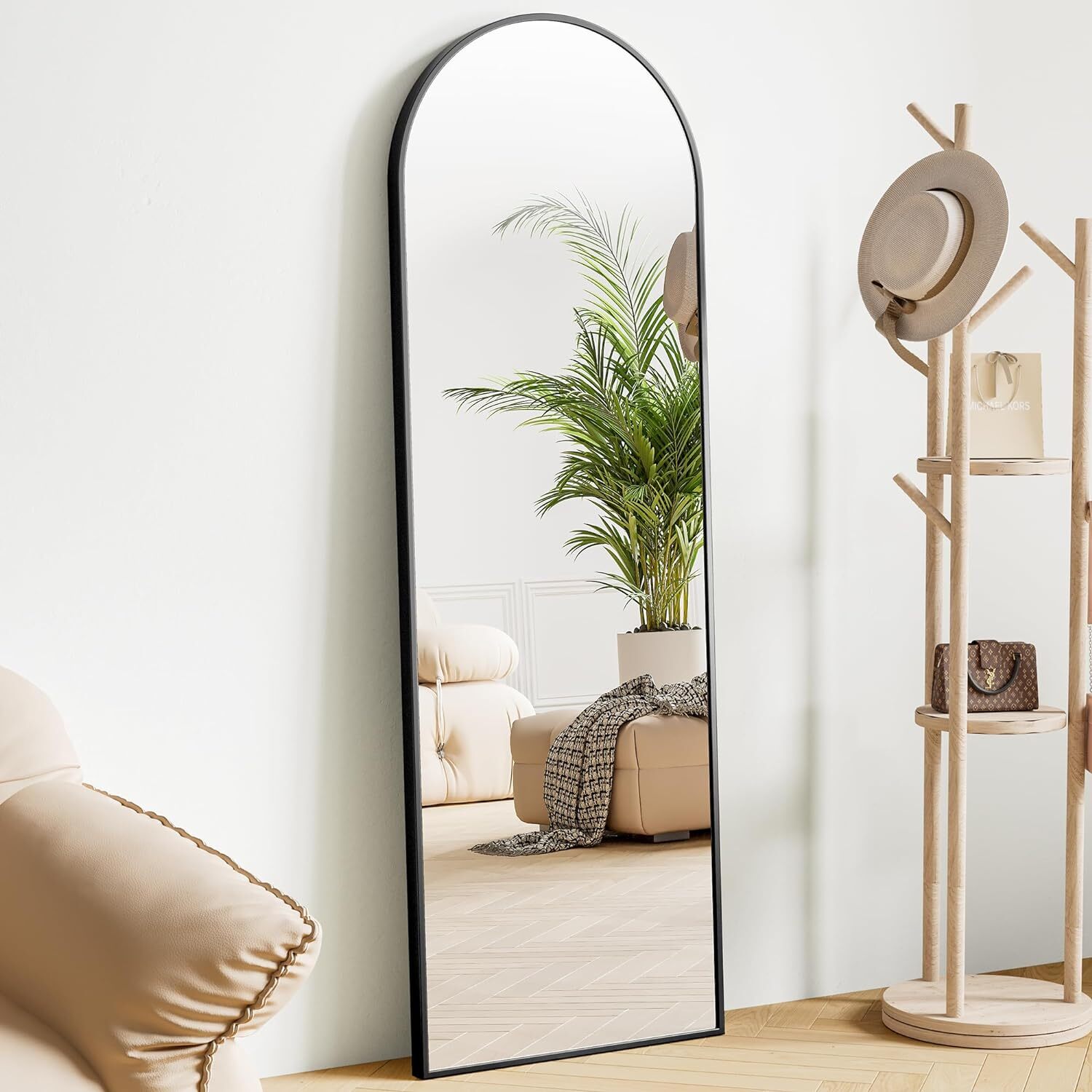 กระจกเงาเต็มตัวทรงโค้งขนาด 59  - Arch Mirror Leaning บทวิจารณ์และราคา