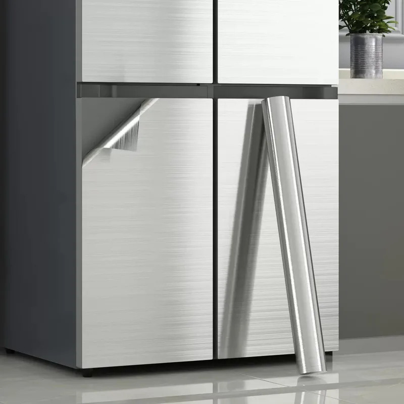 ฟิล์มตกแต่งผนัง PVC สแตนเลสสีเ - Interior Design Kitchen บทวิจารณ์และราคา