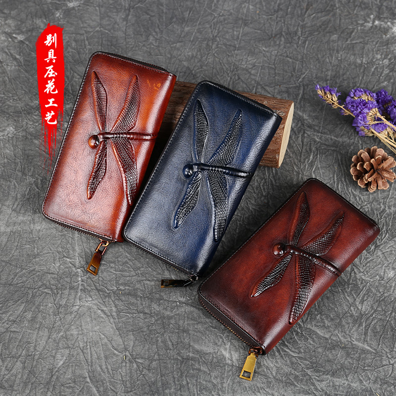 กระเป๋าใส่เงินหนังแท้ลายแมลงปอ - Interior Design Id บทวิจารณ์และราคา