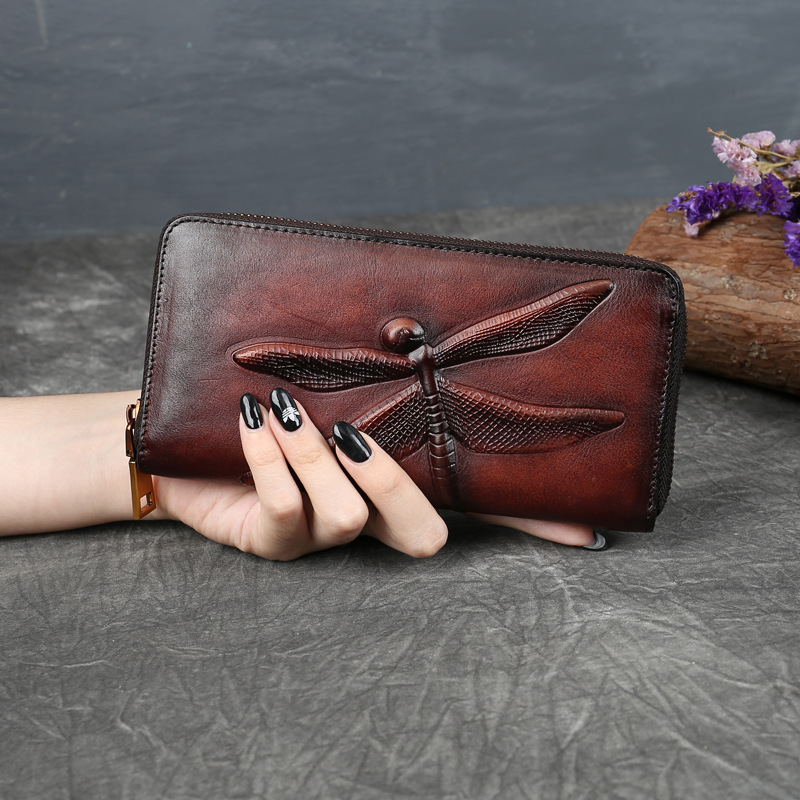 กระเป๋าใส่เงินหนังแท้ลายแมลงปอ - Interior Design Id บทวิจารณ์และราคา