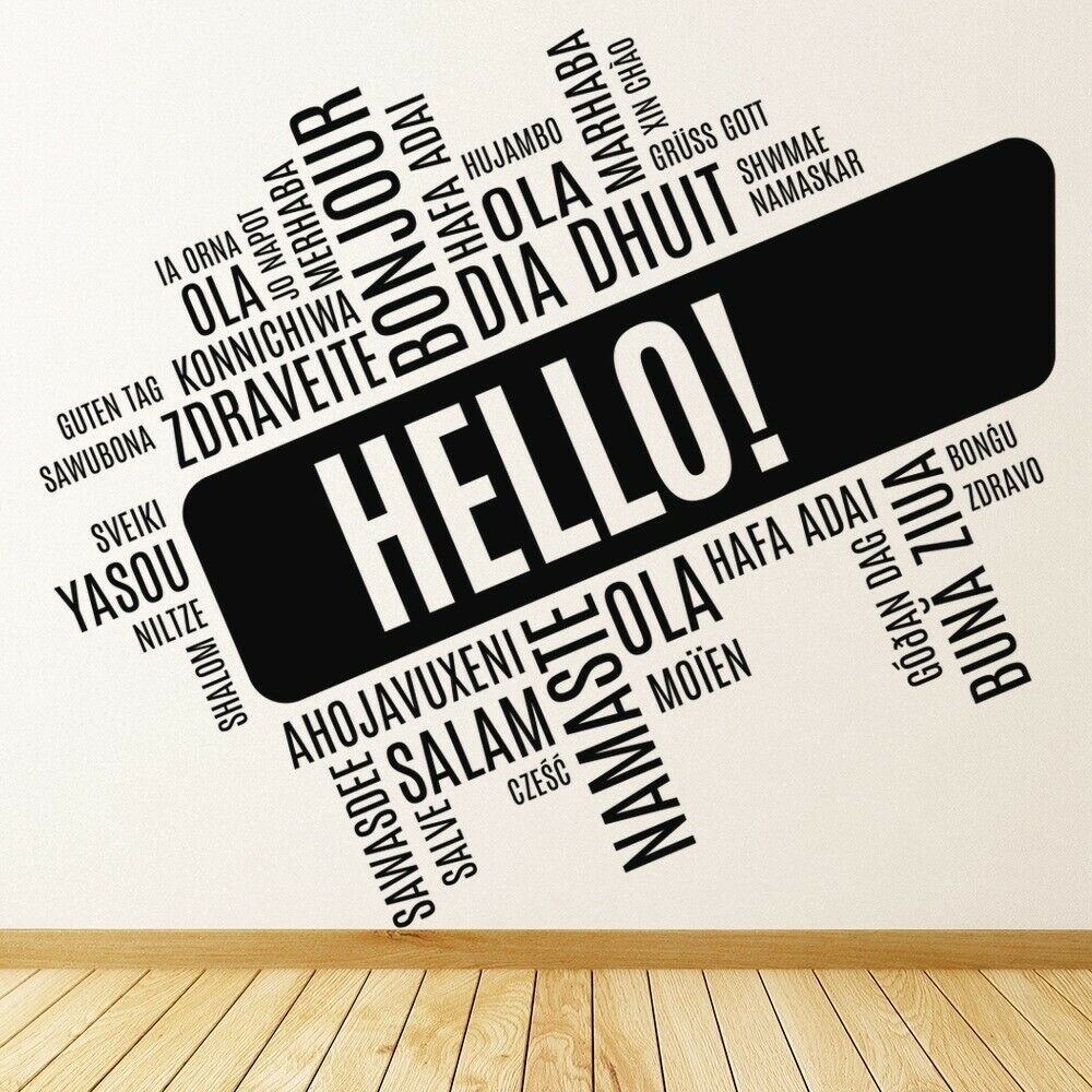 Hello Foreign Language ผนังรูป - Interior Design Language บทวิจารณ์และราคา