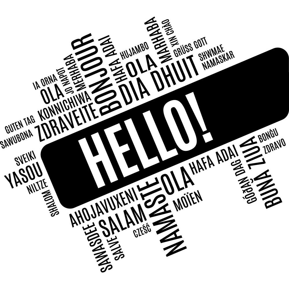 Hello Foreign Language ผนังรูป - Interior Design Language บทวิจารณ์และราคา