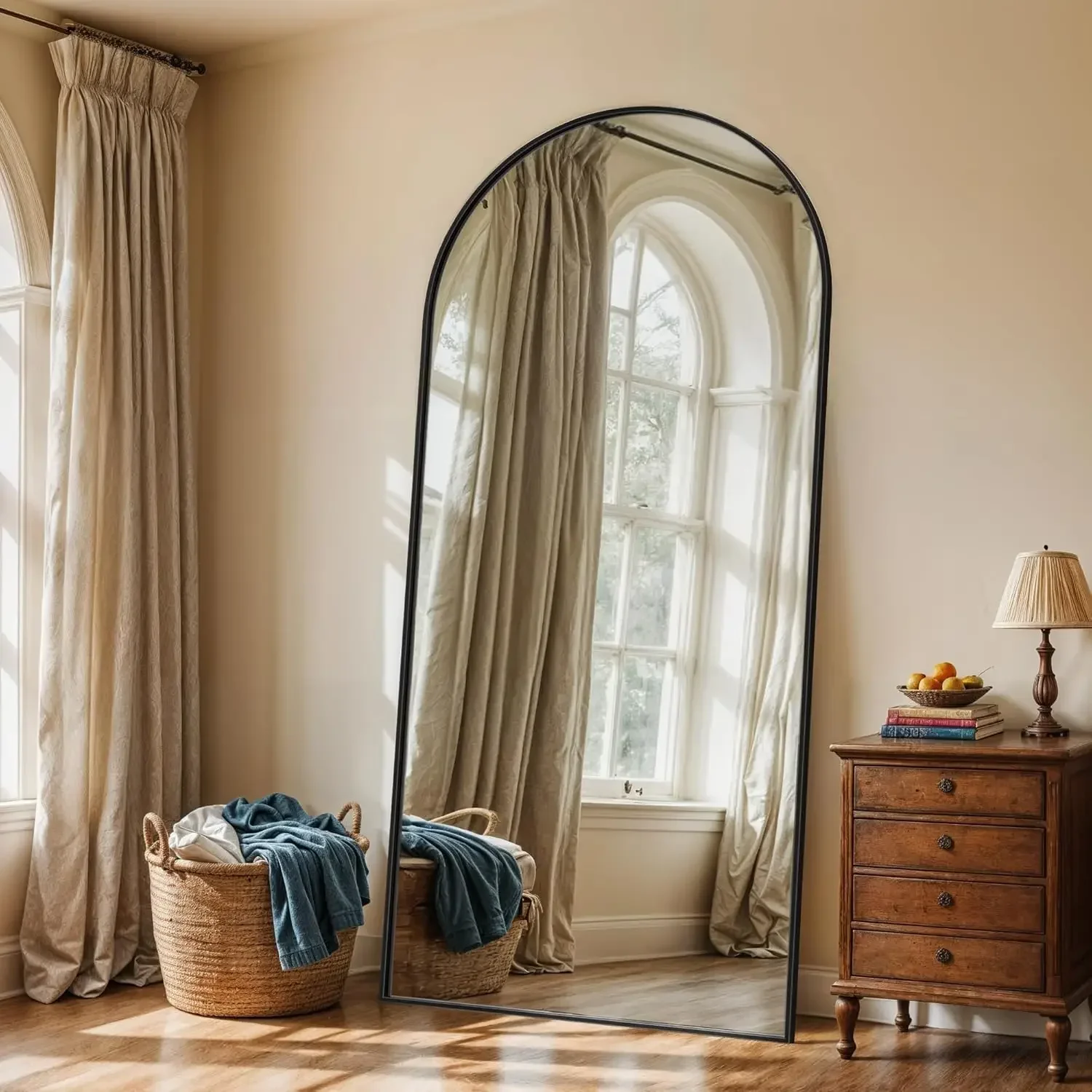 กระจกโค้งเต็มตัว 71 นิ้ว x 32  - Arch Mirror Leaning บทวิจารณ์และราคา