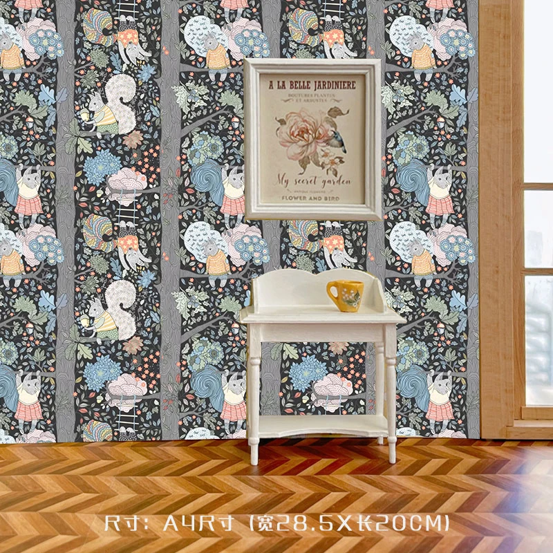 สติ๊กเกอร์วอลเปเปอร์บ้านตุ๊กตา - Interior Design Kitchen บทวิจารณ์และราคา