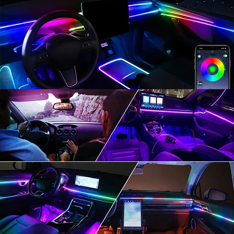 ไฟตกแต่งภายในรถยนต์ LED 6 in 1 - Interior Design Apps บทวิจารณ์และราคา