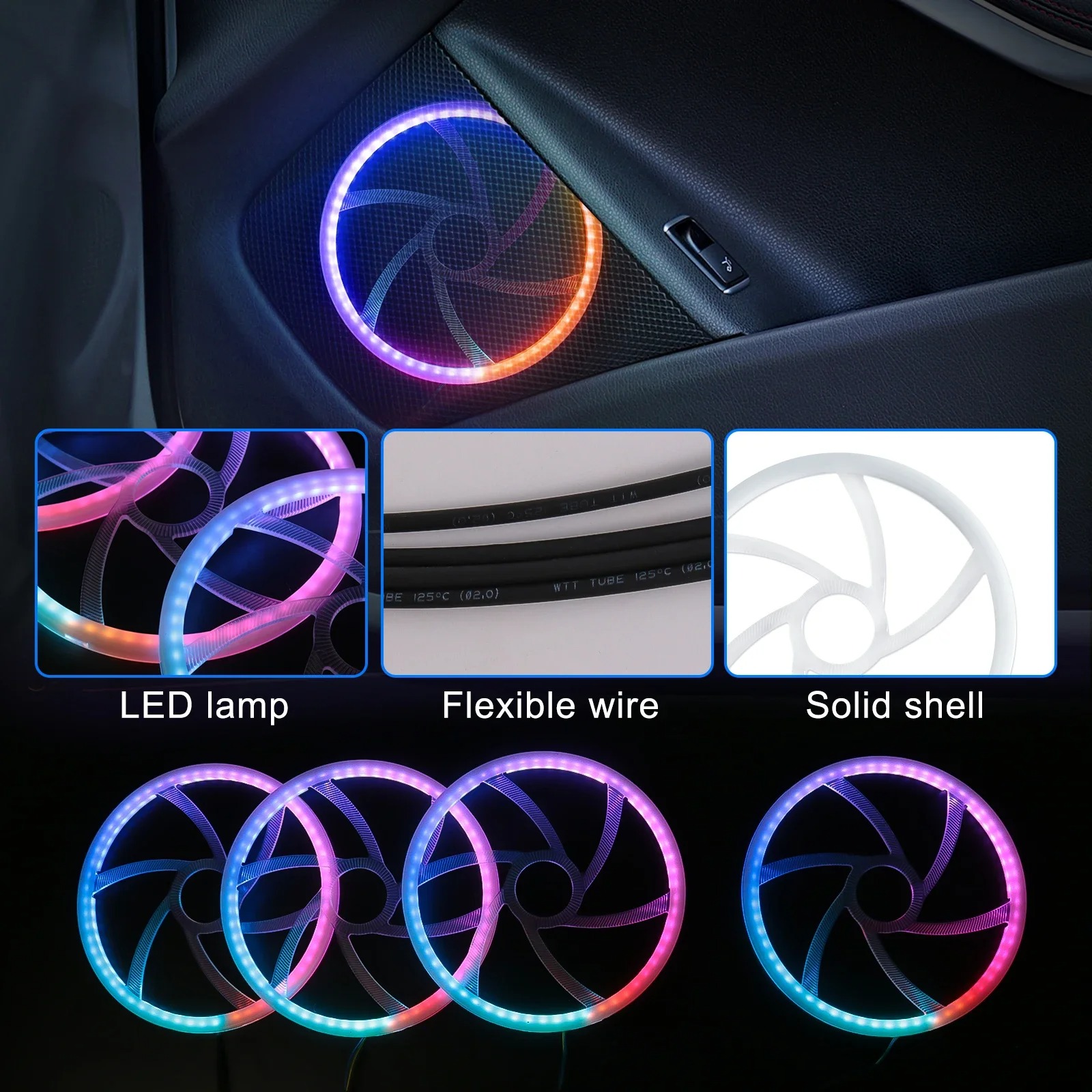 ไฟตกแต่งภายในรถยนต์ LED 6 in 1 - Interior Design Apps บทวิจารณ์และราคา