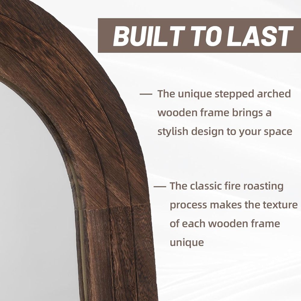 กระจกเงาทรงโค้งเต็มตัวพร้อมกรอ - Arch Mirror Leaning บทวิจารณ์และราคา