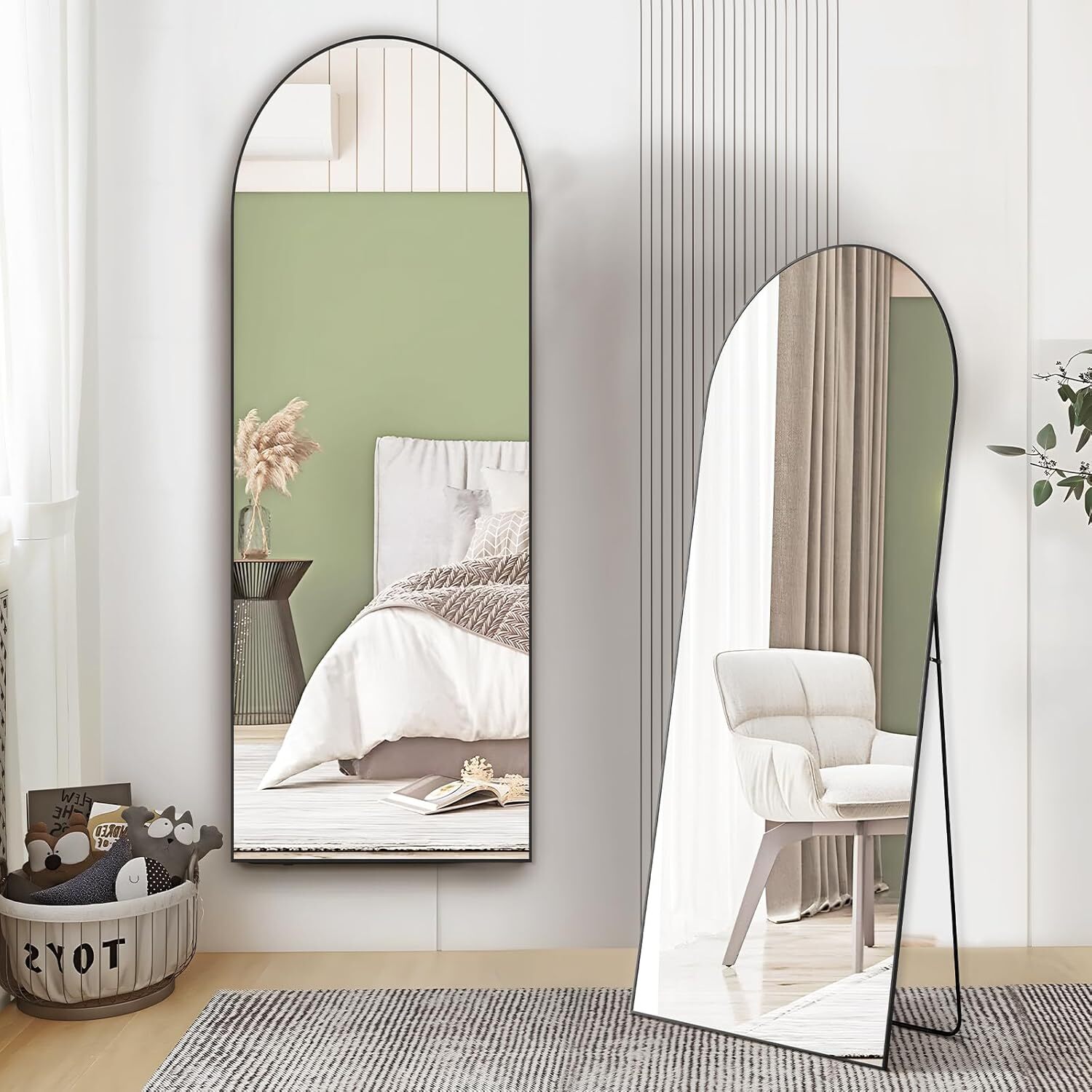 กระจกเงาทรงโค้งแบบตั้งพื้นเต็ม - Arch Mirror Leaning บทวิจารณ์และราคา