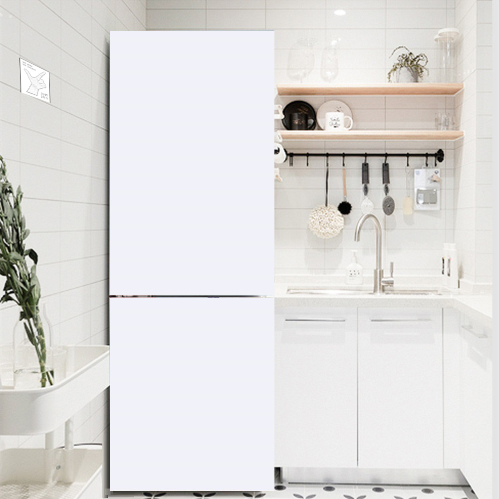 ดอกไม้สีขาวตู้เย็นตกแต่งสติกเก - Interior Design Kitchen บทวิจารณ์และราคา