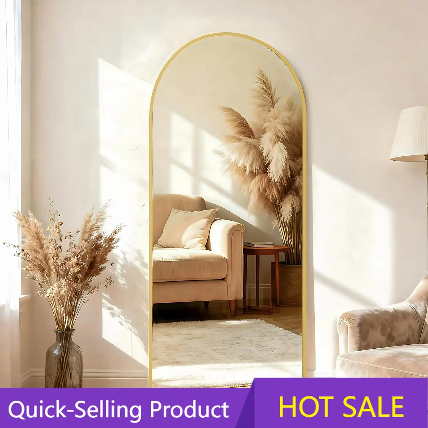 กระจกเงาเต็มตัวทรงโค้งพร้อมขาต - Arch Mirror Leaning บทวิจารณ์และราคา